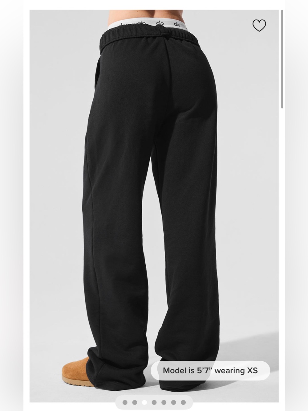ALO Yoga Accolade Straight Leg Sweatpant Black Small - Picture 2 of 5